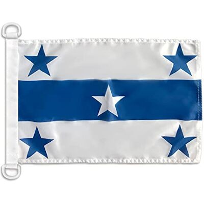 AZ FLAG Pavillon îles Gambier 45x30 cm Maille Bloquée Anneaux Plastique AZ FLAG Pavillon îles Gambier 45x30 cm Maille Bloquée Anneaux Plastique