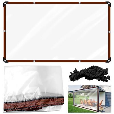 Uryxery Bâche transparente de 2 x 3 m, en PVC, imperméable, coupe-vent, double couture et avec cordes de fixation, conservation de la chaleur et de l'humidité, pour jardin, serre Uryxery Bâche transparente de 2 x 3 m, en PVC, imperméable, coupe-vent, double couture et avec cordes de fixation, conservation de la chaleur et de l'humidité, pour jardin, serre