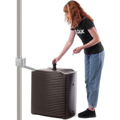 KADAX Réservoir d'eau modulaire pour jardin, tonneau de pluie en plastique résistant aux intempéries, 126 l (moka) KADAX Réservoir d'eau modulaire pour jardin, tonneau de pluie en plastique résistant aux intempéries, 126 l (moka)