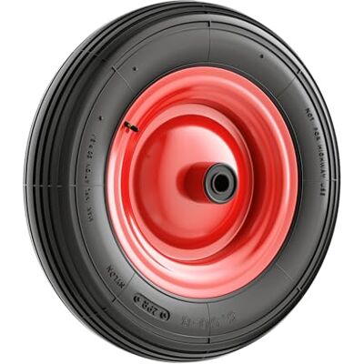 WilTec Roue complète 4.00-8 pour Diable – 400 x 400 x 100 mm – Avec Chambre à air et Jante – Valve droite – capacité de charge max. 160 kg – pour Roue Brouette Chariot WilTec Roue complète 4.00-8 pour Diable – 400 x 400 x 100 mm – Avec Chambre à air et Jante – Valve droite – capacité de charge max. 160 kg – pour Roue Brouette Chariot