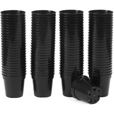 Pullmer Lot de 100 pots de culture, ronds, diamètre : 5,5 cm, pour semis, boutures, en plastique, idéaux pour serre ou jardin domestique, 100,5 cm de diamètre Pullmer Lot de 100 pots de culture, ronds, diamètre : 5,5 cm, pour semis, boutures, en plastique, idéaux pour serre ou jardin domestique, 100,5 cm de diamètre