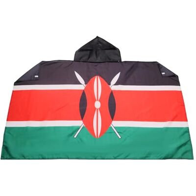 AZ FLAG Drapeau Kenya 150x90 cm Cape Drapeau Kenyan 100% Polyester Avec Manches Intégrées Body Flag 80 g AZ FLAG Drapeau Kenya 150x90 cm Cape Drapeau Kenyan 100% Polyester Avec Manches Intégrées Body Flag 80 g