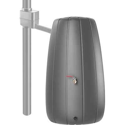 KADAX Récupérateur d'eau de pluie, 200 l, avec robinet et couvercle, en plastique, résistant au gel, pour le jardin, anthracite KADAX Récupérateur d'eau de pluie, 200 l, avec robinet et couvercle, en plastique, résistant au gel, pour le jardin, anthracite