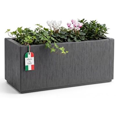 BigDean Jardinière 80 l 80 x 36 x 35 cm Fond d'évacuation Résistant à l'hiver Fabriqué en Europe BigDean Jardinière 80 l 80 x 36 x 35 cm Fond d'évacuation Résistant à l'hiver Fabriqué en Europe
