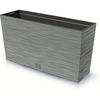 Prosperplast Furu Case Middle Pot de fleurs rectangulaire avec pot intérieur Pour l'intérieur et l'extérieur En plastique 77 x 23,5 x 41 cm (béton) Prosperplast Furu Case Middle Pot de fleurs rectangulaire avec pot intérieur Pour l'intérieur et l'extérieur En plastique 77 x 23,5 x 41 cm (béton)