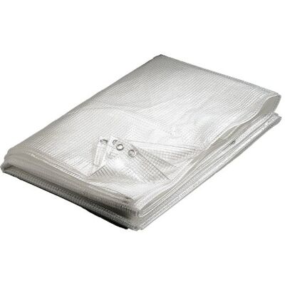 WERKA PRO 02892 Bâche transparente 4 x 6 m 160 g/m2 En polyéthylène Traitée contre les UV WERKA PRO 02892 Bâche transparente 4 x 6 m 160 g/m2 En polyéthylène Traitée contre les UV
