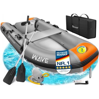 KESSER ® Bateau gonflable Wave 230-380 cm Set de 6 pièces gonflables – Bateau + banc, pompe à air, pagaie, kit de réparation, sac, bateau de pêche, bateau à pagaie petit et grand – Combinaison moteur KESSER ® Bateau gonflable Wave 230-380 cm Set de 6 pièces gonflables – Bateau + banc, pompe à air, pagaie, kit de réparation, sac, bateau de pêche, bateau à pagaie petit et grand – Combinaison moteur