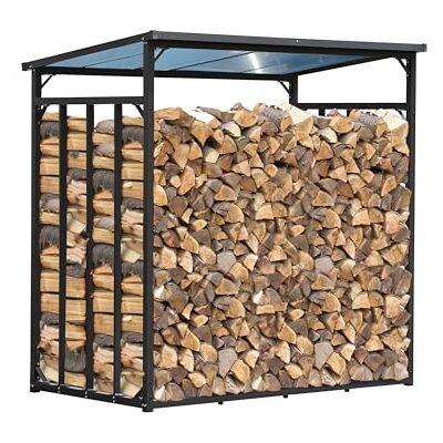 QUICK STAR Étagère d'extérieur en métal pour bois de cheminée 185 x 100 x 185 cm Basic Profil en acier de 30 mm Anthracite Résistant aux intempéries Capacité : 3,5 m³ (5 SRM) XXXL Aide QUICK STAR Étagère d'extérieur en métal pour bois de cheminée 185 x 100 x 185 cm Basic Profil en acier de 30 mm Anthracite Résistant aux intempéries Capacité : 3,5 m³ (5 SRM) XXXL Aide