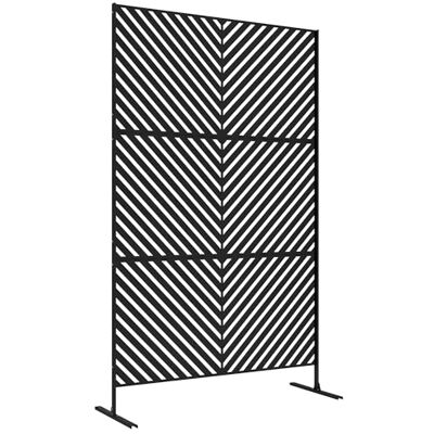 Outsunny Panneau Brise Vue Décoratif Extérieur 122x45x198 cm Noir Outsunny Panneau Brise Vue Décoratif Extérieur 122x45x198 cm Noir