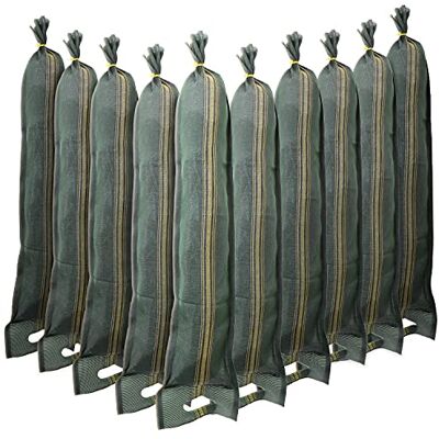 TK THERMALKING 10 Sacs anti inondation Sac de sable à remplir avec poignée – Barrière pour porte de garage en cas d’inondation (25 x 100 cm) TK THERMALKING 10 Sacs anti inondation Sac de sable à remplir avec poignée – Barrière pour porte de garage en cas d’inondation (25 x 100 cm)