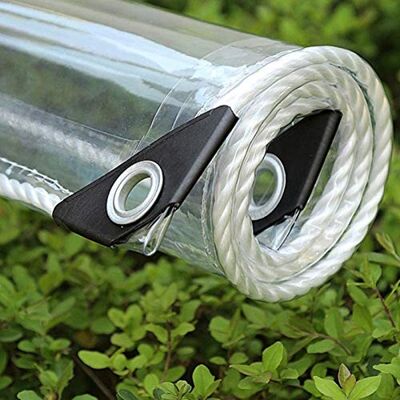 FENGSHOUU Bâche imperméable, en PVC, personnalisable, avec œillets, résistante aux intempéries, pliable, 0,35 mm, pour meubles de jardin, plantes, serre/toit pour animaux de compagnie FENGSHOUU Bâche imperméable, en PVC, personnalisable, avec œillets, résistante aux intempéries, pliable, 0,35 mm, pour meubles de jardin, plantes, serre/toit pour animaux de compagnie