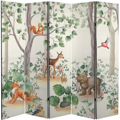framed concept Paravent en bois 225 x 172 cm, 5 panneaux unilatéraux, paroi brise-vue framed concept Paravent en bois 225 x 172 cm, 5 panneaux unilatéraux, paroi brise-vue