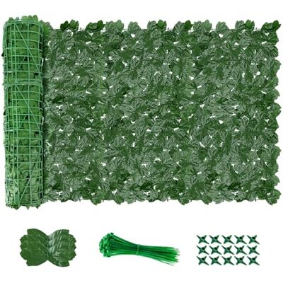 AGJIDSO Haie Artificielle 1x3M, Mur Vegetal Artificiel Exterieur, Brise Vue Jardin Décoration, Clôture de Feuilles Artificielles, 100 Pcs Serre Cable Plastique AGJIDSO Haie Artificielle 1x3M, Mur Vegetal Artificiel Exterieur, Brise Vue Jardin Décoration, Clôture de Feuilles Artificielles, 100 Pcs Serre Cable Plastique