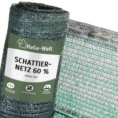 HaGa Filet d'ombrage 2 m x 5 m avec effet d'ombrage 60 % vert – Protection solaire pour clôture – Occultant pour serre et potager – Respirant HaGa Filet d'ombrage 2 m x 5 m avec effet d'ombrage 60 % vert – Protection solaire pour clôture – Occultant pour serre et potager – Respirant