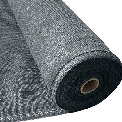 Masgard ® brise vue renforcé anthracite 150 g/m² brise vent tissu d'ombrage différentes dimensions (1,80 m x 10,00 m = 18 m² (pliée)) Masgard ® brise vue renforcé anthracite 150 g/m² brise vent tissu d'ombrage différentes dimensions (1,80 m x 10,00 m = 18 m² (pliée))