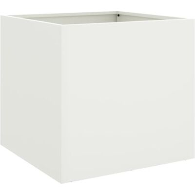 vidaXL Jardinière, Bac à Fleurs, Pot de Plantes, Boîte à Fleurs, Jardinière Surélevée de Jardin Patio Terrasse, Blanc 42x40x39 cm Acier vidaXL Jardinière, Bac à Fleurs, Pot de Plantes, Boîte à Fleurs, Jardinière Surélevée de Jardin Patio Terrasse, Blanc 42x40x39 cm Acier