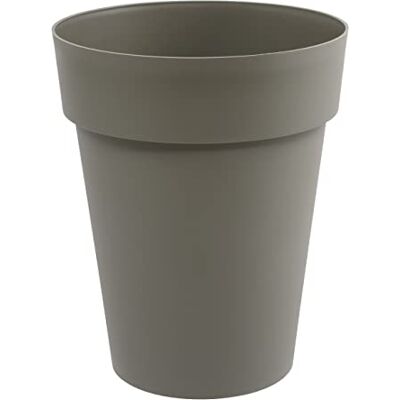 EDA Plastiques Vase haut TOSCANE taupe Ø44 x H.53cm 50 L EDA Plastiques Vase haut TOSCANE taupe Ø44 x H.53cm 50 L
