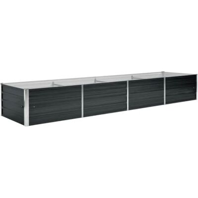 vidaXL Lit surélevé de jardin Anthracite 320x80x45 cm Acier galvanisé vidaXL Lit surélevé de jardin Anthracite 320x80x45 cm Acier galvanisé