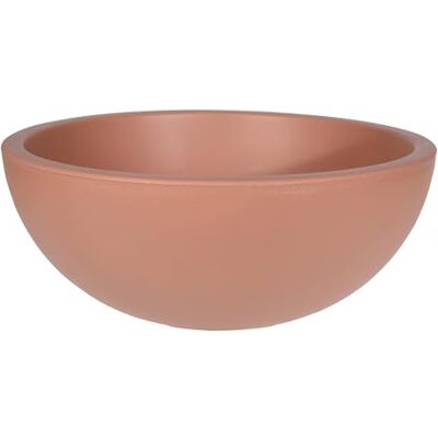 Spetebo Pot de fleurs rond en plastique Couleur terre cuite 39 cm En matériau recyclé Pot de fleurs rond pour jardin, terrasse, balcon Spetebo Pot de fleurs rond en plastique Couleur terre cuite 39 cm En matériau recyclé Pot de fleurs rond pour jardin, terrasse, balcon