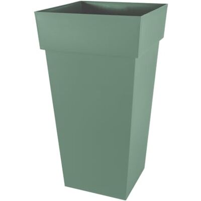 EDA Pot de Fleur Carré Haut XXL Toscane Volume 98 L 43,3 x 43,3 x H.80 cm, Rouge Bourgogne EDA Pot de Fleur Carré Haut XXL Toscane Volume 98 L 43,3 x 43,3 x H.80 cm, Rouge Bourgogne