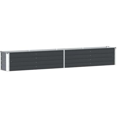 vidaXL Lit surélevé de jardin Acier galvanisé 320x40x45 cm Anthracite vidaXL Lit surélevé de jardin Acier galvanisé 320x40x45 cm Anthracite
