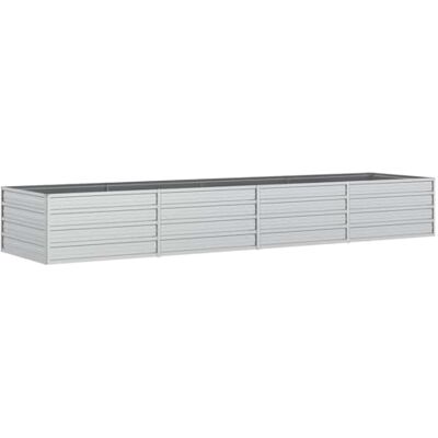 vidaXL Lit surélevé de jardin 320x80x45 cm Acier galvanisé Argenté vidaXL Lit surélevé de jardin 320x80x45 cm Acier galvanisé Argenté