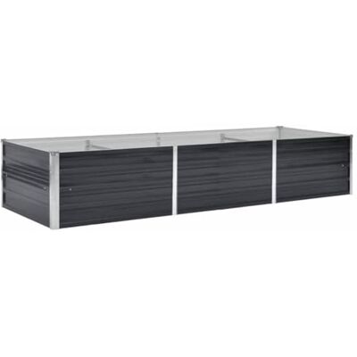 vidaXL Lit surélevé de jardin Anthracite 240x80x45 cm Acier galvanisé vidaXL Lit surélevé de jardin Anthracite 240x80x45 cm Acier galvanisé