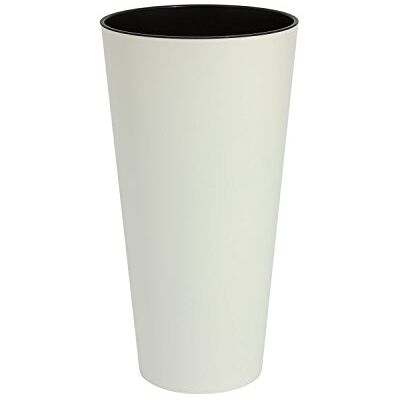Prosperplast Prosper Plast DTUS200-S449 Tubus Pot de fleurs fin Blanc 20 x 38 cm Prosperplast Prosper Plast DTUS200-S449 Tubus Pot de fleurs fin Blanc 20 x 38 cm