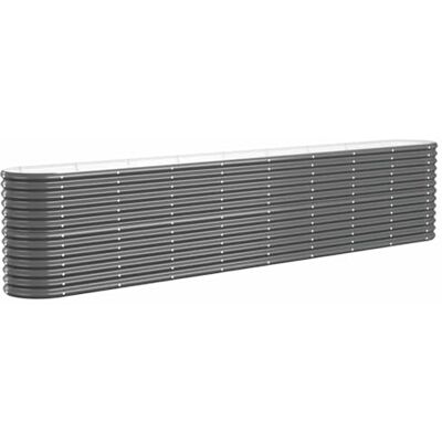 vidaXL Lit surélevé de jardin Acier galvanisé Anthracite vidaXL Lit surélevé de jardin Acier galvanisé Anthracite