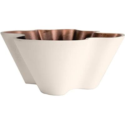 The HC Companies Venus Pot de fleurs en plastique peu profond avec drainage Bisque vanille 15,2 cm The HC Companies Venus Pot de fleurs en plastique peu profond avec drainage Bisque vanille 15,2 cm