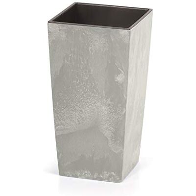 Prosperplast Prosper Plast Pot de fleurs en plastique mat Couleur Marengo 12,6 cm x 12,6 cm x 20 cm (L x l x H) Capacité 2 l Convient pour l'intérieur et l'extérieur Prosperplast Prosper Plast Pot de fleurs en plastique mat Couleur Marengo 12,6 cm x 12,6 cm x 20 cm (L x l x H) Capacité 2 l Convient pour l'intérieur et l'extérieur