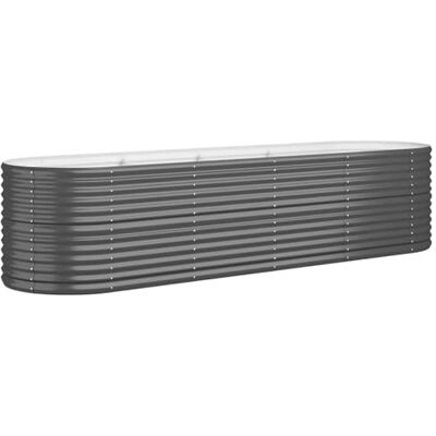 vidaXL Lit surélevé de jardin Acier galvanisé Anthracite vidaXL Lit surélevé de jardin Acier galvanisé Anthracite