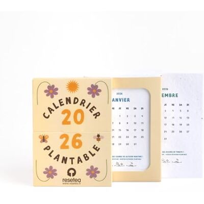 Resetea Calendrier Plantable 2026 Resetea Calendrier Plantable 2026