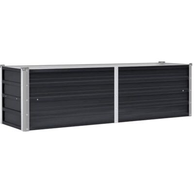 vidaXL Lit surélevé de jardin Anthracite 160x40x45 cm Acier galvanisé vidaXL Lit surélevé de jardin Anthracite 160x40x45 cm Acier galvanisé