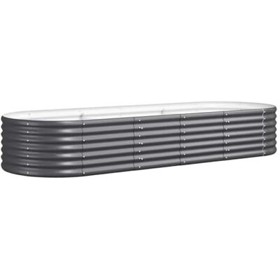 vidaXL Lit surélevé de jardin Acier galvanisé Anthracite vidaXL Lit surélevé de jardin Acier galvanisé Anthracite