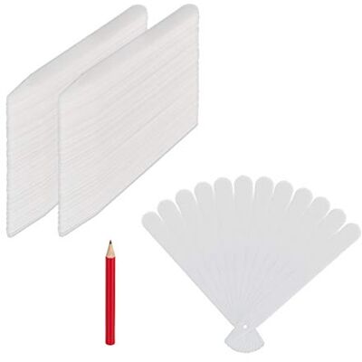 Relaxdays étiquettes à planter en lot de 300, à inscrire, parterre et pousses, 13 cm de long, Plastique, blanc Relaxdays étiquettes à planter en lot de 300, à inscrire, parterre et pousses, 13 cm de long, Plastique, blanc