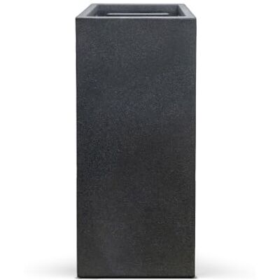 Spetebo Pot de fleurs carré XXL en plastique, jardinière carrée, colonne de plantes, 80 cm, anthracite Spetebo Pot de fleurs carré XXL en plastique, jardinière carrée, colonne de plantes, 80 cm, anthracite