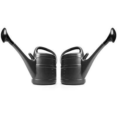 BigDean Lot de 2 arrosoirs de 10 l Anthracite Pour la maison et le jardin En plastique robuste Arrosoir de jardin avec douchette amovible Pour arroser facilement les fleurs, les plantes et les arbres BigDean Lot de 2 arrosoirs de 10 l Anthracite Pour la maison et le jardin En plastique robuste Arrosoir de jardin avec douchette amovible Pour arroser facilement les fleurs, les plantes et les arbres