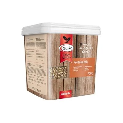 Quiko Protein Mix 700g Nourriture pour oiseaux sauvages Graines oiseaux Avec un taux de protéines élevé Quiko Protein Mix 700g Nourriture pour oiseaux sauvages Graines oiseaux Avec un taux de protéines élevé