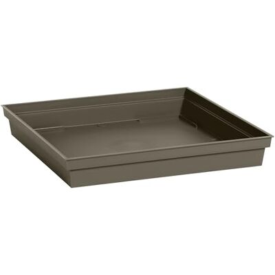 EDA Plastiques Pot de fleur Soucoupe 26,7 x 26,7 x 3,8 cm pour pot 22L Toscane Taupe EDA Plastiques Pot de fleur Soucoupe 26,7 x 26,7 x 3,8 cm pour pot 22L Toscane Taupe