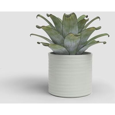 Artevasi Fortuna Pot de fleurs en céramique avec finition émaillée Crème 28 cm Artevasi Fortuna Pot de fleurs en céramique avec finition émaillée Crème 28 cm
