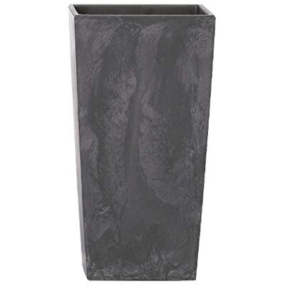 Prosperplast URBI SQUARE BETON EFFECT Pot 4L., avec réservoir, dimensions (mm) 140x140x265, couleur Anthracite Prosperplast URBI SQUARE BETON EFFECT Pot 4L., avec réservoir, dimensions (mm) 140x140x265, couleur Anthracite