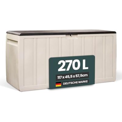 Kreher Boîte de rangement XXL Leonardo en blanc crème avec 270 litres de volume utile Robuste, lavable et facile à monter Kreher Boîte de rangement XXL Leonardo en blanc crème avec 270 litres de volume utile Robuste, lavable et facile à monter