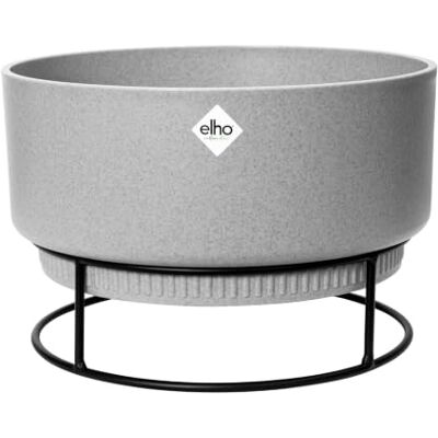 Elho B.For Studio Coupe 30cm Pot de Fleur Living Ciment Ø 29.5 x H 19.1 cm Convient à une Utilisation Intérieure Elho B.For Studio Coupe 30cm Pot de Fleur Living Ciment Ø 29.5 x H 19.1 cm Convient à une Utilisation Intérieure