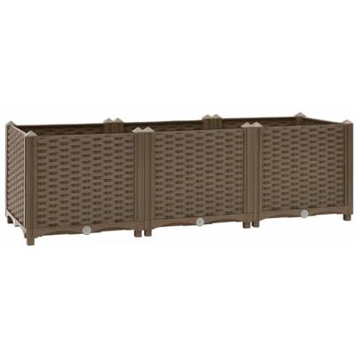 vidaXL Lit surélevé 120x40x38 cm Polypropylène vidaXL Lit surélevé 120x40x38 cm Polypropylène