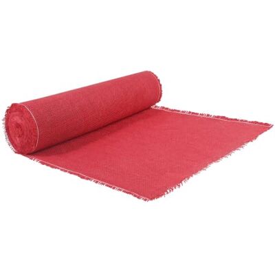 vidaXL Rouleau de jute 50 x 2500 cm Rouge vidaXL Rouleau de jute 50 x 2500 cm Rouge