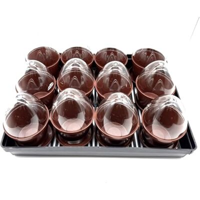 Kimmel Lot de 12 pots de culture, avec dôme d'humidité/couvercle, avec bac de culture, pots de fleurs Kimmel Lot de 12 pots de culture, avec dôme d'humidité/couvercle, avec bac de culture, pots de fleurs