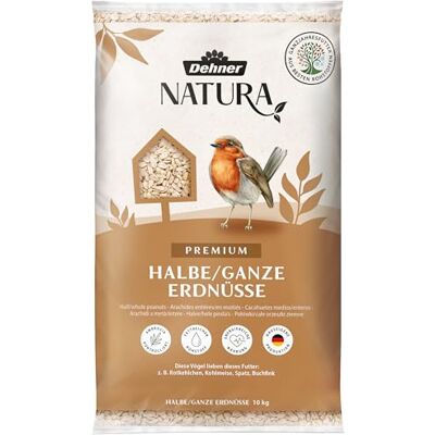 Dehner Natura Premium Nourriture pour Oiseaux Sauvages, arachides entières et Semi-entières, 10 kg Dehner Natura Premium Nourriture pour Oiseaux Sauvages, arachides entières et Semi-entières, 10 kg
