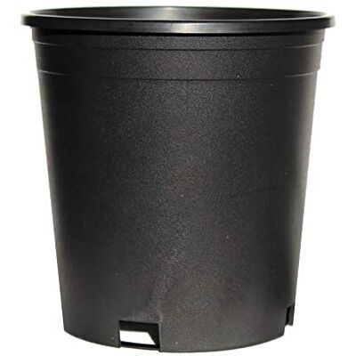 The HC Companies Pot de fleurs en plastique, noir The HC Companies Pot de fleurs en plastique, noir