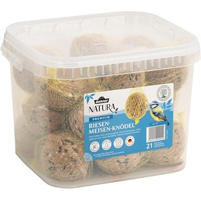 Dehner Nourriture Natura pour Oiseaux Sauvages 21 Grosses boulettes de mésange 5,3 kg Dehner Nourriture Natura pour Oiseaux Sauvages 21 Grosses boulettes de mésange 5,3 kg